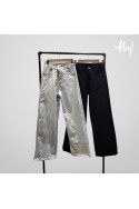 Pantalon wide leg metalizado para dama por mayor