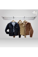 Campera mom engomada con tachas