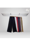 Pantalon wide leg bengalina elastizado con tachas para mujer hey!