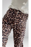 Oxford gabardina animal print