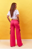 Pantalon cargo palazo ancho sastrero para mujer