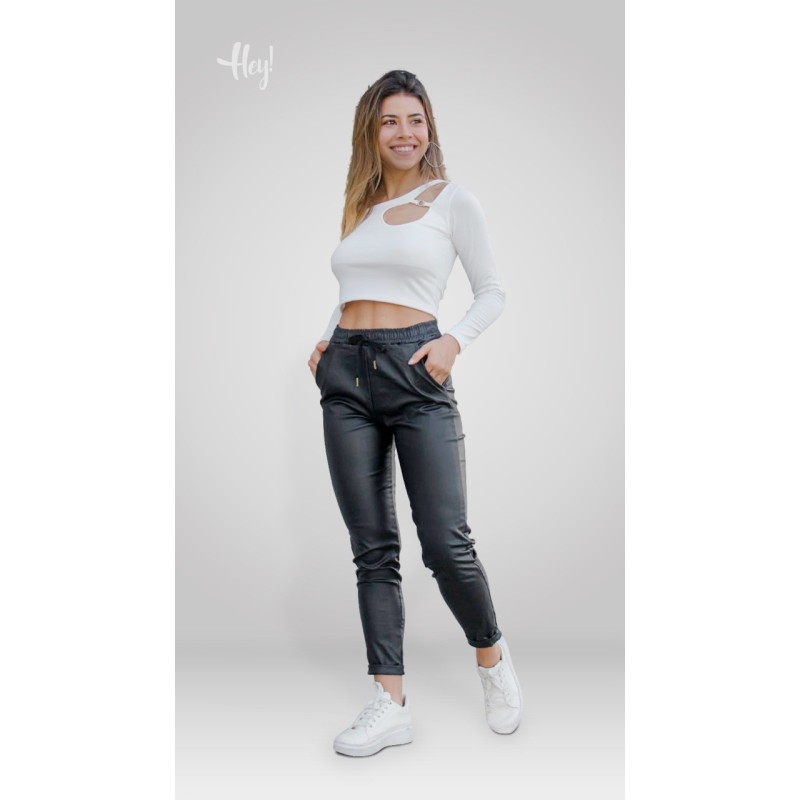 Pantalón Jogger Cargo Engomado para Mujer - Hey Online