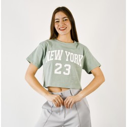 Remera algodón peinado new york 23