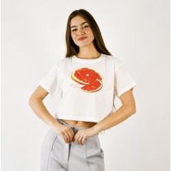 Remera algodón peinado POMELO