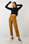 Pantalon mom animal print para mujer por mayor | directo de fabrica