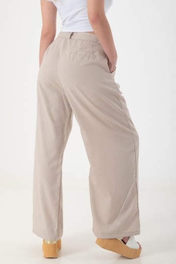 Pantalon palazo sastrero de lino para mujer | venta mayorista