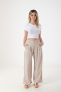 Pantalon palazo sastrero de lino para mujer | venta mayorista