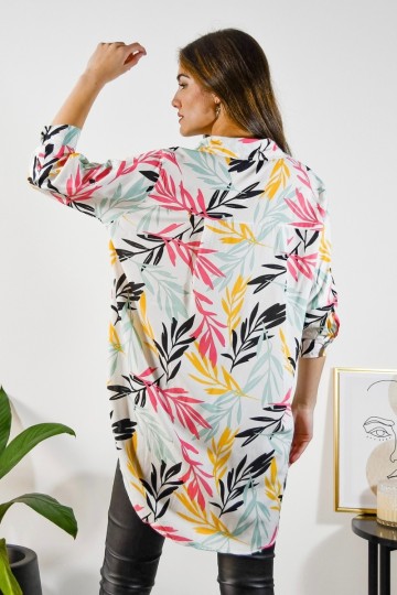 Camisa oversize estampada para mujer Hey!