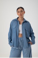 Camisa oversize simil jean