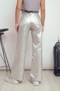 Pantalon wide leg metalizado para dama por mayor