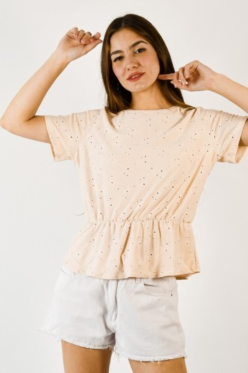 Blusa broderie elastizado