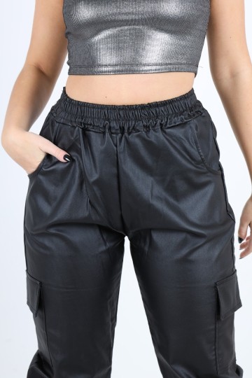 Pantalón Jogger Cargo Engomado para Mujer - Hey Online