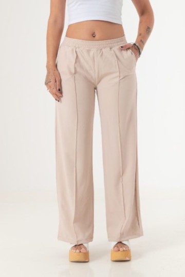 Pantalon palazo de cey con despunte para mujer